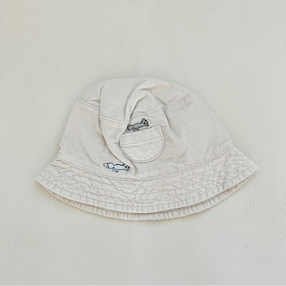 Gymboree 2000 Vintage Corduroy Fox Bucket Hat  0-3m